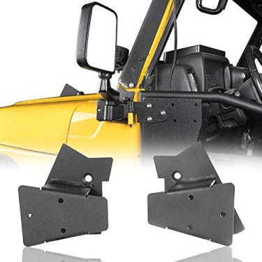 Imagem de Suportes de montagem de espelhos de portas de fábrica para Jeep TJ Wrangler 97-06 – Par