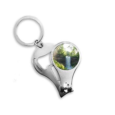 Imagem de Cachoeira Ciência Natureza Silvicultura Cenário Alicate de Unha Chaveiro Abridor de Garrafas Cortador
