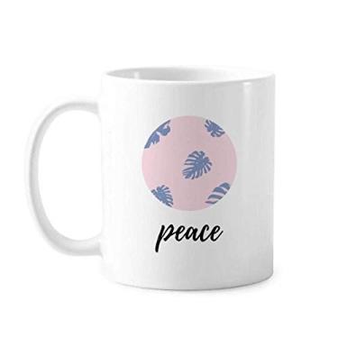 Imagem de Pó azul abstrato plantas arte caneca cerâmica cerâmica xícara de café porcelana louça