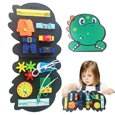 Cnll Brinquedos Montessori de tabuleiro ocupado para presentes de meninos e  meninas de 1 a 4 anos, brinquedos sensoriais para crianças de 1 a 3 anos,  brinquedos educativos de viagem para autismo