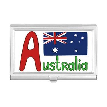 Imagem de Carteira de bolso com a bandeira nacional da Austrália com estampa vermelha e azul