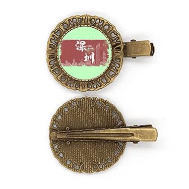 Imagem de Shenzhen Town City, pintura de tinta, broche de cabelo, prendedor de cabelo