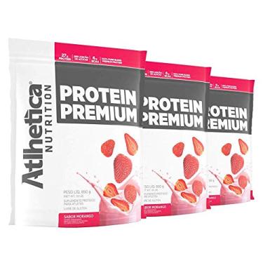 Imagem de 3x Whey Protein Premium Blend 850g - Atlhetica Nutrition
