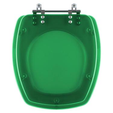 Imagem de Assento Sanitário Poliester Thema Verde Translucido para vaso Incepa