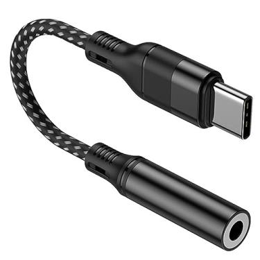 Imagem de Gadpiparty Interface De Áudio Usb Para Adaptadores Auxiliares Conversores Usb c Adaptadores De Fone De Ouvido Usb c Auxiliar Para Usb c S21 Celular Porta De Áudio Fio Esmaltado Dividido