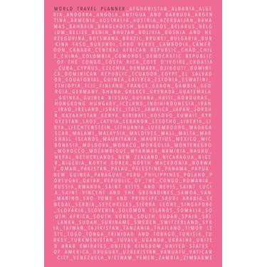 Imagem de World Travel Planner: Pink A5 Traveler Notebook for Journaling and Planning With Names of Countries Around the World You Can Highlight for Your Upcoming Trips, Tours and Adventures