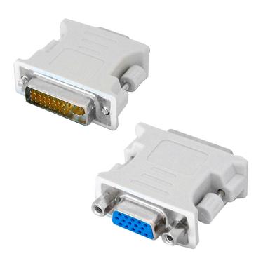 Imagem de Adaptador Conversor DVI 24+5 (Macho) x VGA (Fêmea) X-Cell, Branco - XC-ADP-32