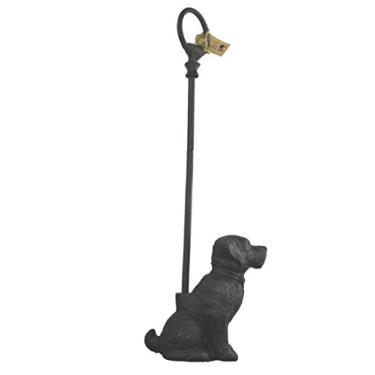 Imagem de LuLu Decor, Rolha decorativa de ferro fundido para porta de cachorro com haste, batente de porta (com haste)