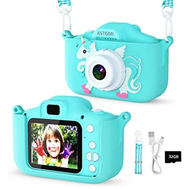 Imagem de Kids Camera for Kids,Upgrade HD Digital Camera for Toddlers, Kid Camera Toys for 5 Year Old Girls Boys, Christmas Birthday Gifts for Age 3 4 5 6 7 8 9 10 Year Old with 32GB SD Card & Silicone Cover