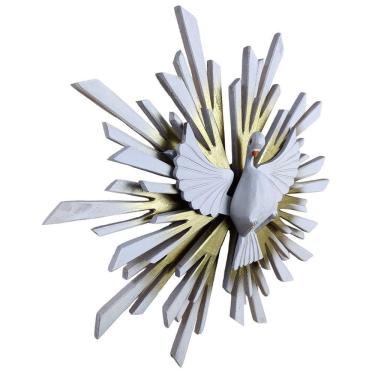 Imagem de Escultura Divino Espírito Santo Resplendor Pintado