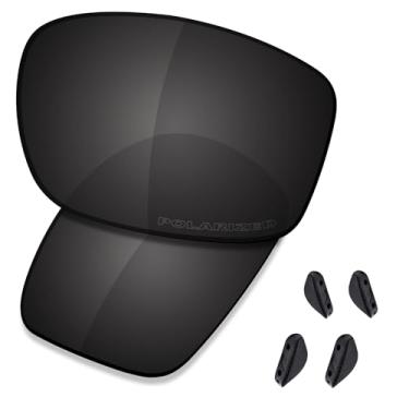 Imagem de Saucer Lentes de reposição premium para óculos de sol Oakley Valve New 2014 OO9236, Alta defesa - preto de carbono polarizado, Tamanho �nico
