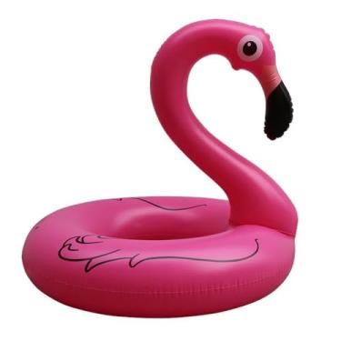 Imagem de Anel inflável de flamingo para adultos e adolescentes, círculo flutuante, boias infláveis, brinquedos de festa na praia (para adultos)