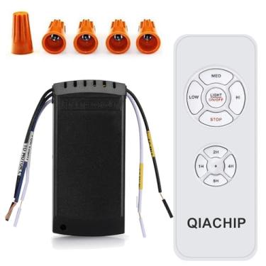 Imagem de QIACHIP Kit universal de controle remoto sem fio para ventilador de teto e luzes