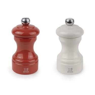 Imagem de Peugeot Conjunto de moedor de pimenta e sal bistrô, 10 cm - design francês com precisão de moagem ajustável, madeira de faia e aço inoxidável, melhora os sabores - utensílios de cozinha duráveis