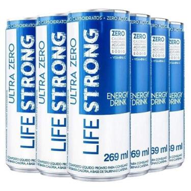 Imagem de Energético Life Strong Energy Drink 6 Unidades Tradicional, Único, Tra