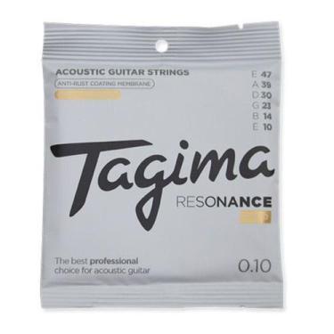 Imagem de Encordoamento tagima 010 nano coated para violao de aco anti ferrugem