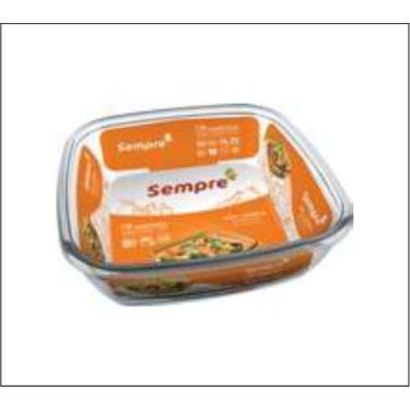 Imagem de Formas Assadeiras De Vidro Forno Quadrada 730ml Marinex 06 - Nadir Fig