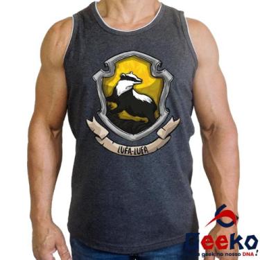 Imagem de Regata Lufa Lufa 100% Algodão Harry Potter Hogwarts Hufflepuff Camiset
