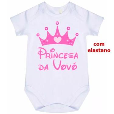 Imagem de body bebê princesa da vovó cód 1382 - nick aloha, Branco, GG