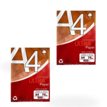 Imagem de Papel A4 Sulfite Chamex Office 210x297 75g Resma 1000 Folhas, Branco