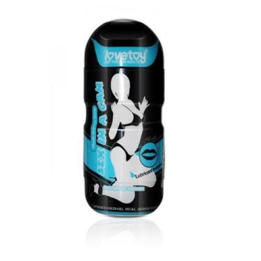 Imagem de Masturbador Masculino Boca com Cápsula Vibratória - Lovetoy, Bege