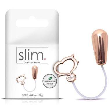 Imagem de Cone vaginal para pompoarismo em metal 20g- 4,1 x 1,9cm linha slim sex