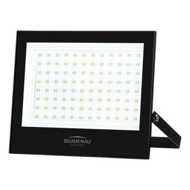 Imagem de Refletor Led 100w Bivolt Luz Amarela Ip66 Preto - Blumenau - Blumenau 