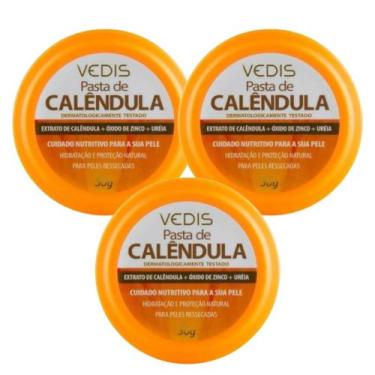 Imagem de Kit 3 Pomada De Calendula Ureia Vedis Para Rosacea