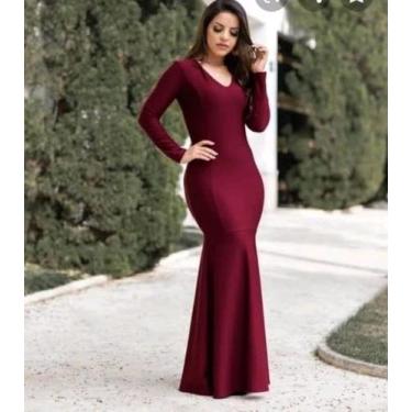 Imagem de Vestido Longo Plus Size Sereia Moda Evangélica Feminina - MISS FLOWER,
