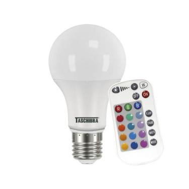 Imagem de Lâmpada Led Taschibra 9W Rgb Colorida E27 Bivolt Com Controle