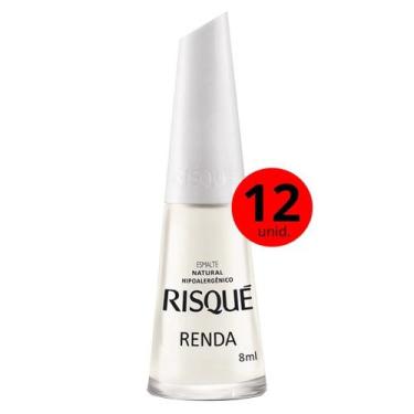 Imagem de Kit 12 Unidades Esmalte Natural Renda - Risque
