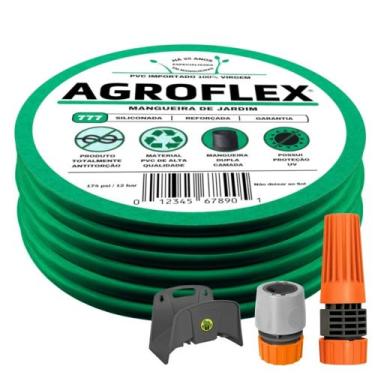 Imagem de Mangueira de Jardim AgroFlex 40Mts com Suporte Tramontina - DuraFlex