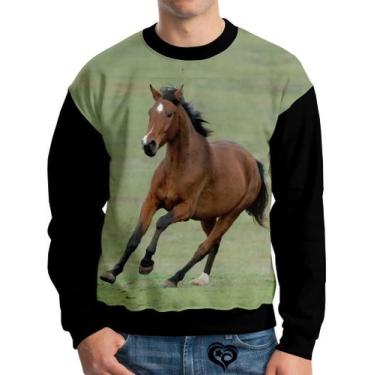 Imagem de Moletom de Cavalo Infantil Animal UNISSEX blusa casaco Verde - Alemark