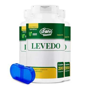 Imagem de Levedo De Cerveja + Complexo B 450mg Unilife 200 Comps 3un + Porta Cápsulas
