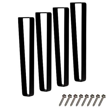 Imagem de Pernas de grampo de cabelo resistentes de 40,6 cm - Pernas de móveis DIY para mesa de centro, mesa de extremidade, cadeira, mesa de cozinha, banco - Pernas de móveis rústicos de meados do século 5