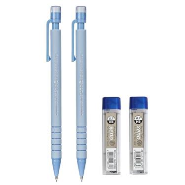 Imagem de Lapiseira Xeno XB, lápis afiado, manga deslizante, feita na Coreia (0,7 mm, azul celeste)
