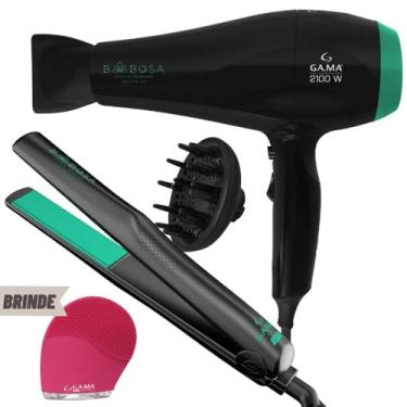 Imagem de GA.MA ITALY PROFESSIONAL Kit Prancha e Secador de Cabelo com Babosa, 127V