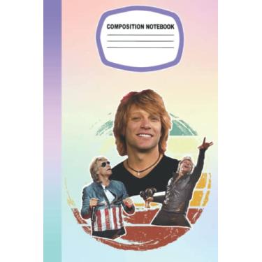 Imagem de Jon Bon Jovi Notebook Singer for Fan Men Women Teen: Jon Bon Jovi Notebook | Jon Bon Jovi Diary | Journal | Gifts For Any Occasion in Work Office, Home, School, Event | Size 6 x 9 inches | 105 pages