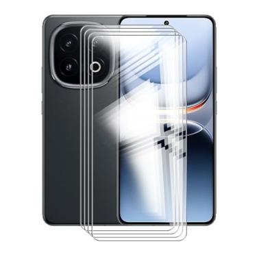 Imagem de AQGGIIXY Película protetora de tela temperado para Vivo iQOO 13 (6,8 polegadas), [Pacote com 4] Alta transparência [dureza 9H] [Sem bolhas] Película protetora de vidro temperado para Vivo iQOO 13