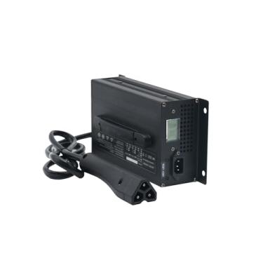 Imagem de Carregador de bateria para carrinho de golfe, Carregador de bateria 12 V/24 V/36 V/48 V/60 V/72 V com plugue EZGO RXV para carregamento de carrinho de golfe,24v 30a,EZGO RXV