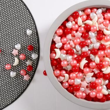 Imagem de GOGOSO Bolas De Piscina De Bolinhas Em Forma De Coração E Lua, Bolas De Brincar Em Forma Para Piscina De Bolinhas, 100 200 500 1000 À Prova De Esmagamento, Sem Bpa, Para Crianças Pequenas, Bebês, Pe