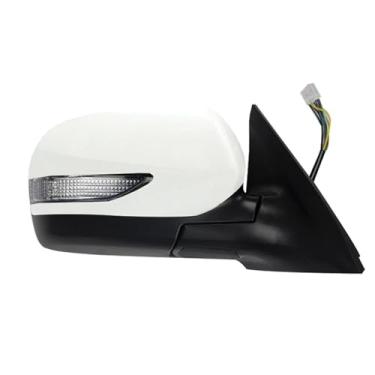 Imagem de Espelho retrovisor externo do carro, acessórios para Subaru Forester 2011 2012, pisca-pisca LED aquecido, espelho lateral dobrável automático 9 pinos(9 Wire Right-01)