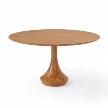 Imagem de Mesa Jantar Betim Redonda Cor Champagne 100cm - 76995 - Sun House