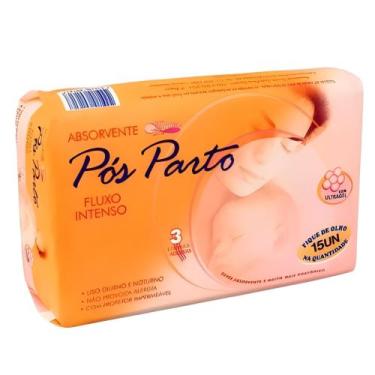 Imagem de Absorvente Pós Parto com Adesivo Hipoalergênico - 15 Unidades