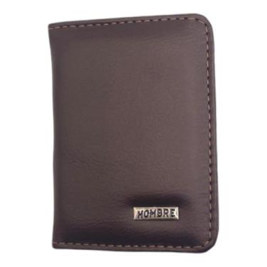 Imagem de Porta-Cartão Slim material sintético RFID 3 Cartões CNH Notas Compacto