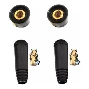 Imagem de 2x conector engate rapido macho cabo + fêmea painel 13mm - OMEGA