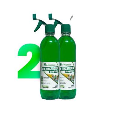 Imagem de Multi-Inseticida Ecológico Solugreen 500ml + refil 500ml - 100% Natura