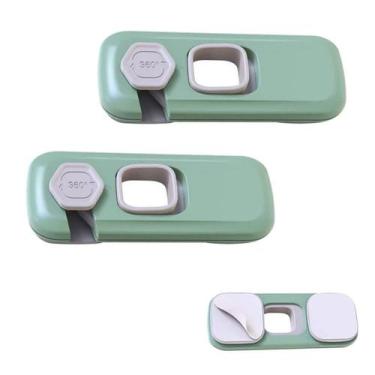 Imagem de Trava de Segurança Gaveta Geladeira Kit 2 unidades Evita Acidente Cria