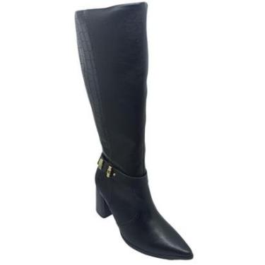 Imagem de Bota Ramarim Feminina Vegetal Plus Tecido Croco Cor:;Tamanho:39;Gênero:Feminino-Feminino