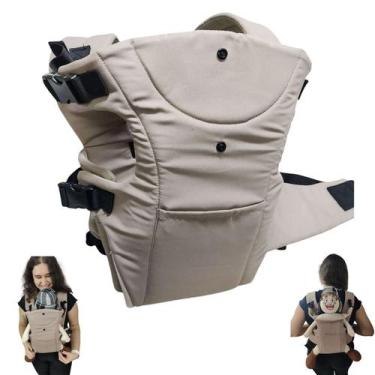 Imagem de Canguru Carregador Bebe Criança Bolso Alça Ajustavel Sentado Viagem Pa